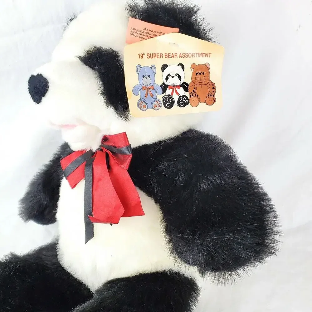 Vintage Panda Bear Plush Stuffed Animal, Cuddle Wit Creation 19